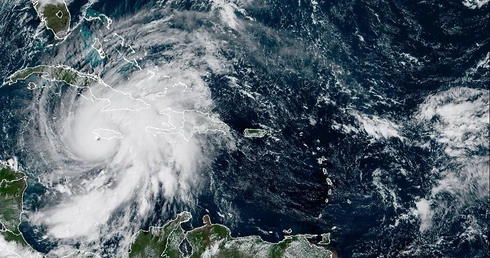 Huragan widziany z kosmosu