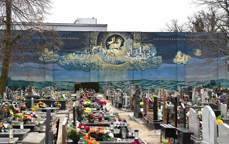 Wschowski mural przypomina prawdę o zbawieniu, jedyny taki w Polsce!