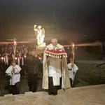 Nawiedzenie figury św. Michała Archanioła w Komorowie