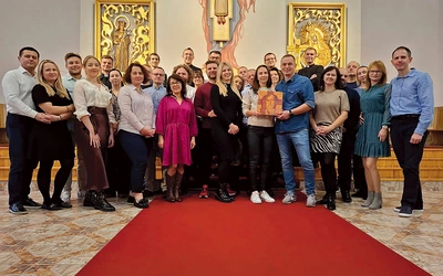 Uczestnicy rekolekcji w kaplicy WSD w Radomiu.