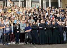 Po ostatnim weekendzie ewangelizacyjnym,  w którym wzięło udział prawie 300 osób.