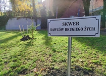 Zabrze. Powstał skwer Dawców Drugiego Życia