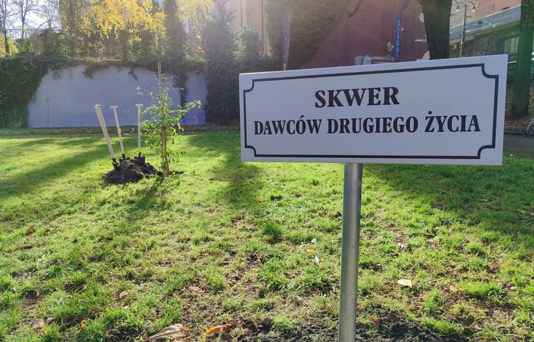 Zabrze. Powstał skwer Dawców Drugiego Życia
