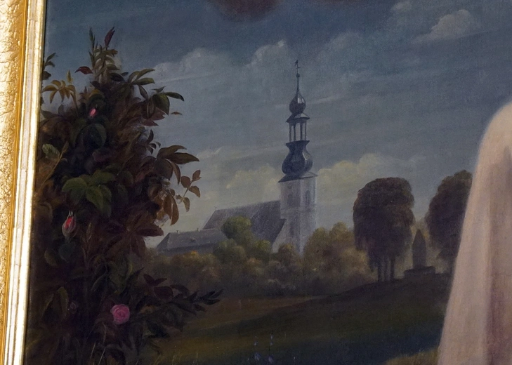 Brzezia Łąka. Dziękczynienie za dar świątyni, z Matką Bożą Różańcową