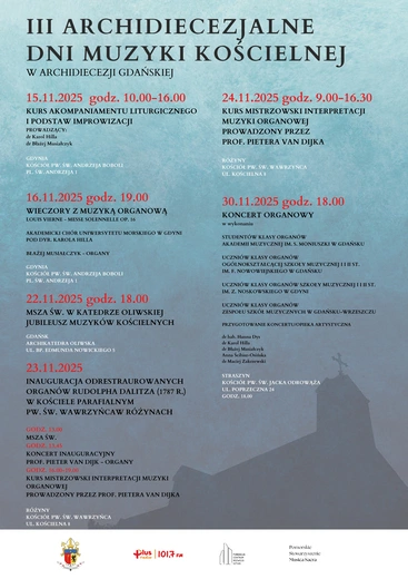 Zaproszenie na III Archidiecezjalne Dni Muzyki Kościelnej
