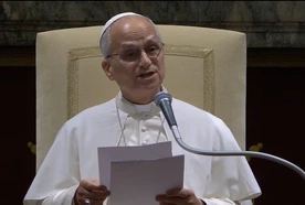 Papież podczas audiencji z filmowcami