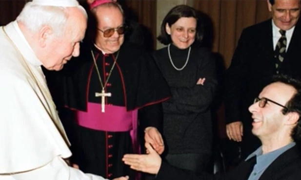 Jan Paweł II i Roberto Benigni