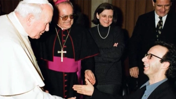 Jan Paweł II i Roberto Benigni