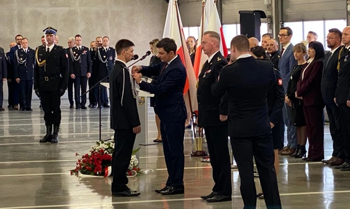 Katowice. Strażacy uhonorowani podczas wojewódzkich obchodów Narodowego Święta Niepodległości