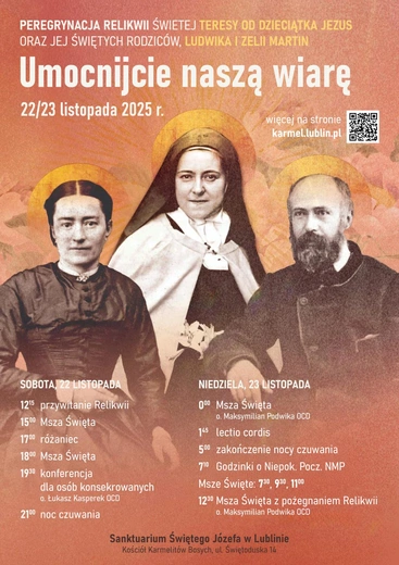 Św. Tereska wraz z rodzicami odwiedzi Lublin