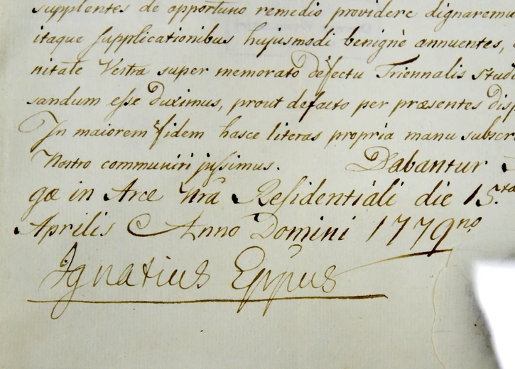 Archiwum Archidiecezji Warmińskiej - bp Ignacy Krasicki