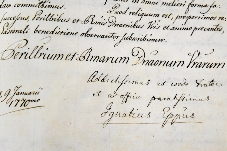 Archiwum Archidiecezji Warmińskiej - bp Ignacy Krasicki