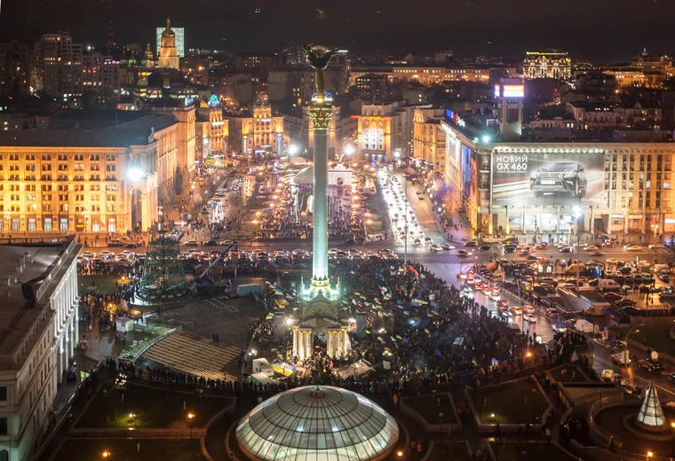 Listopad 2013 –  początek Euromajdanu w obiektywie fotoreportera „Gościa”