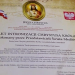 Uroczystość Chrystusa Króla - intronizacja