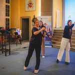 Blok formacyjny podczas jubileuszu młodych