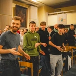 Blok formacyjny podczas jubileuszu młodych