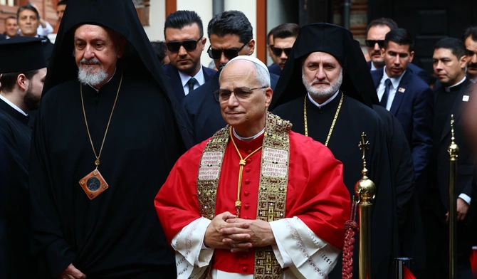 Leon XIV w prawosławnej patriarchalnej katedrze