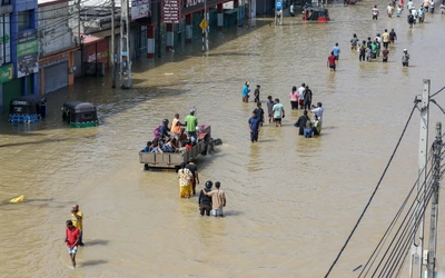 Po ulewach na Sri Lance