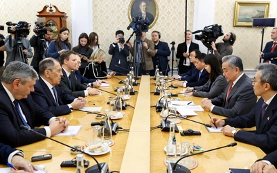 Spotkanie ministrów spraw zagranicznych Rosji i Chin