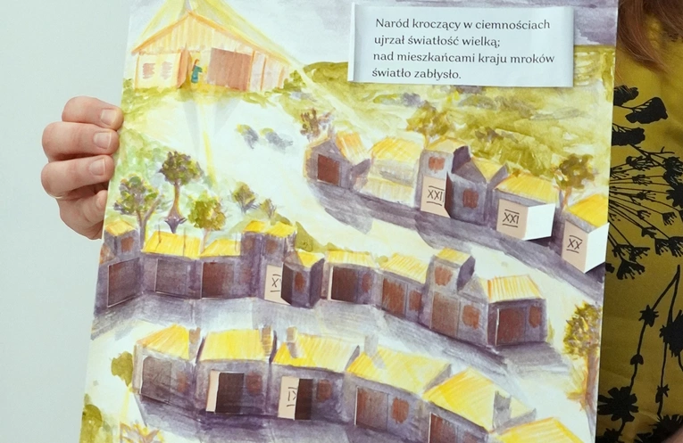 Adwentowe inspiracje. Do stajenki przez sznur domów