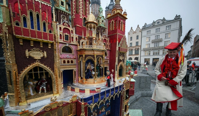 Leon XIV i Donald Trump w... krakowskich szopkach