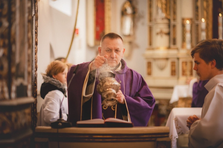 Poświęcenie figury w Trąbkach Wielkich