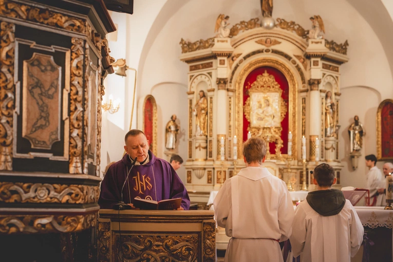 Poświęcenie figury w Trąbkach Wielkich