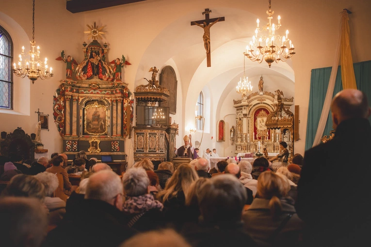 Poświęcenie figury w Trąbkach Wielkich