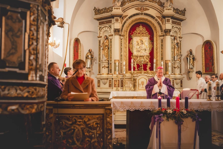 Poświęcenie figury w Trąbkach Wielkich