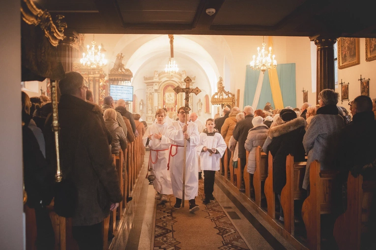 Poświęcenie figury w Trąbkach Wielkich