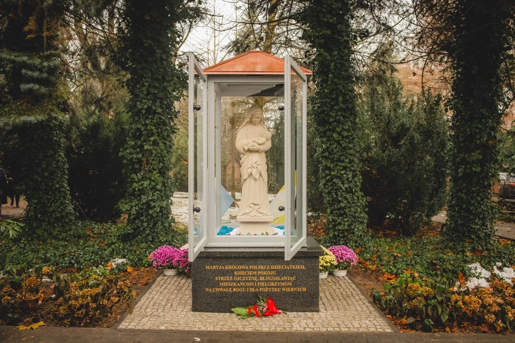 Poświęcenie figury w Trąbkach Wielkich