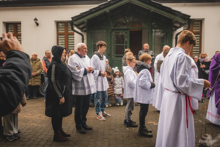 Poświęcenie figury w Trąbkach Wielkich
