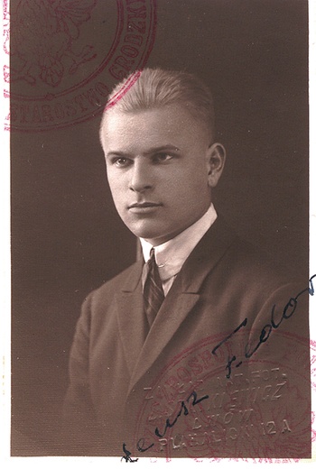 Tadeusz Fedorowicz ok. 1925 r., w czasie, gdy kończył gimnazjum i zaczynał studiować prawo.