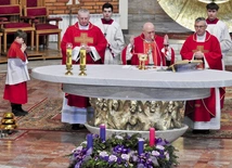 Msza św. barbórkowa w jawiszowickim kościele Matki Bożej Bolesnej. 