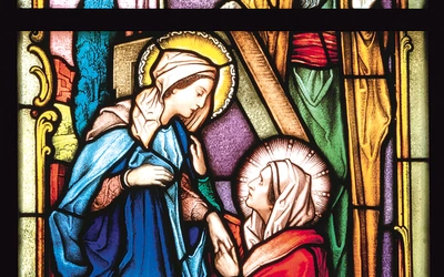 „Zwiastowanie narodzenia św. Jana Chrzciciela Zachariaszowi”, 1896 r., Ferdinand Kliem, Racibórz; kościół Narodzenia św. Jana Chrzciciela w Zbrosławicach-Kamieńcu.   