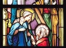 „Zwiastowanie narodzenia św. Jana Chrzciciela Zachariaszowi”, 1896 r., Ferdinand Kliem, Racibórz; kościół Narodzenia św. Jana Chrzciciela w Zbrosławicach-Kamieńcu.   