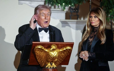 Donald Trum z żoną, Melanią