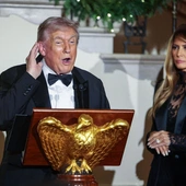 Donald Trum z żoną, Melanią