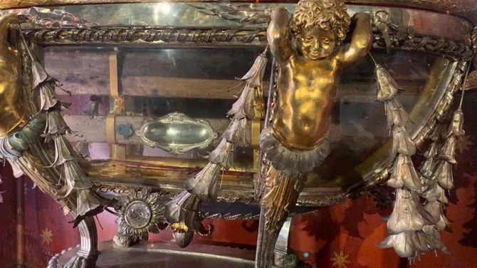 Relikwia żłóbka w Bazylice Matki Bożej Większej