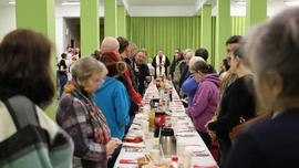 Jak co roku diecezjalna Caritas zaprosiła osoby potrzebujące do wigilijnego stołu