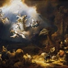 Aniołowie zwiastujący pasterzom narodzenie Chrystusa, 1639 r.  Muzeum w Luwrze