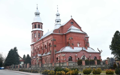 Mural z wizyty kardynała