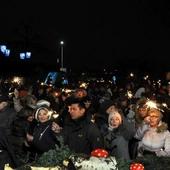 Kolędowanie przy stajence, w plenerze