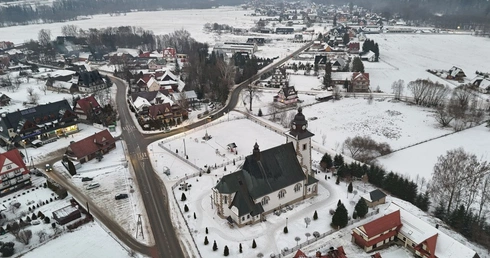 Zimowe krajobrazy pod Tatrami 