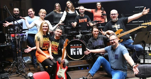 Próba przed koncertem kolęd w Filharmonii Gorzowskiej