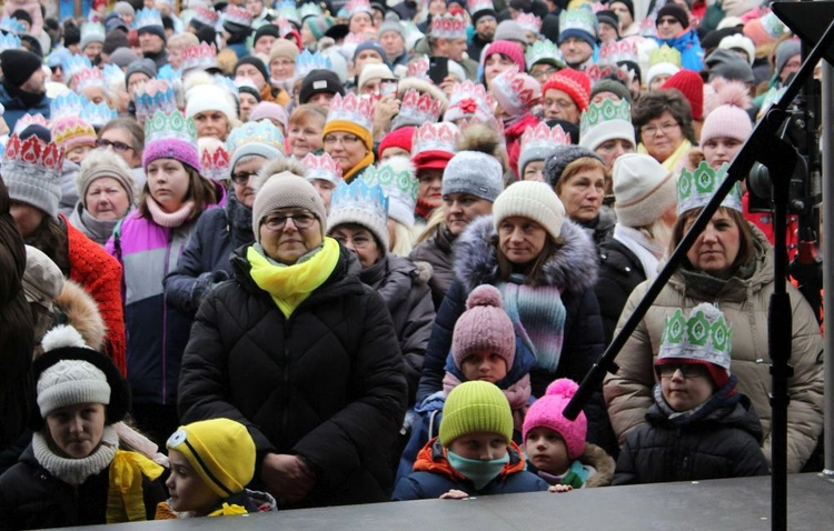 Kolędowanie na rynku