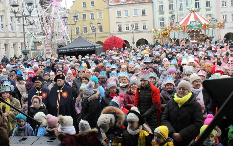 Kolędowanie na rynku