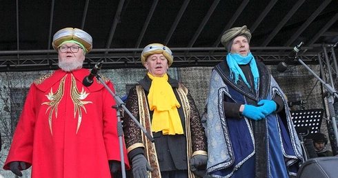 Kolędowanie na rynku