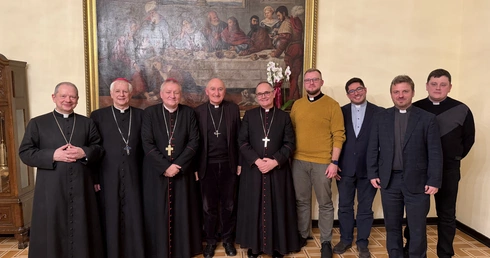 Delegacja z diecezji Viviers w archidiecezji katowickiej