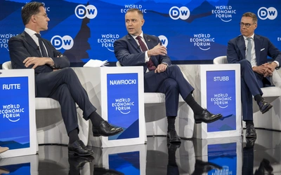Nawrocki w Davos: napięcia wokół Grenlandii nie oznaczają, że zapomnieliśmy o Ukrainie